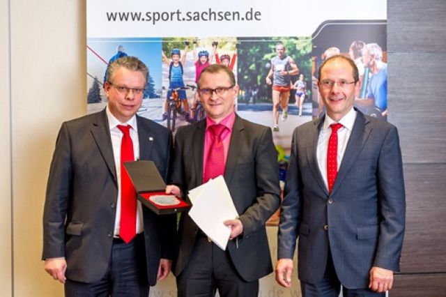 Sportplakette: Überreichung